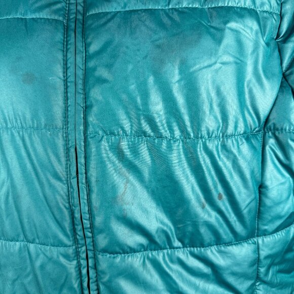 Faded Glory Reversible Quilted Jacket M 8-10 Black & Teal Polyester Womens - Picture 6 of 8